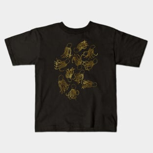 Gold Squids Kids T-Shirt